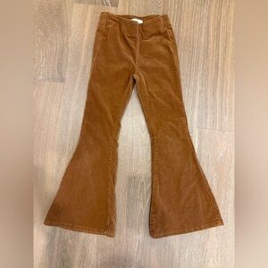 Chelsea & Violet Tan Flared Corduroy Pants